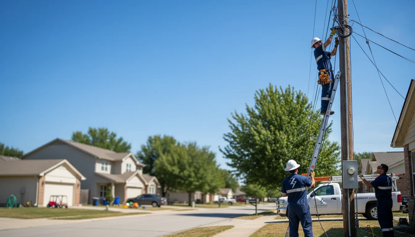 Residential electrician providing installation services in Lane, IL
